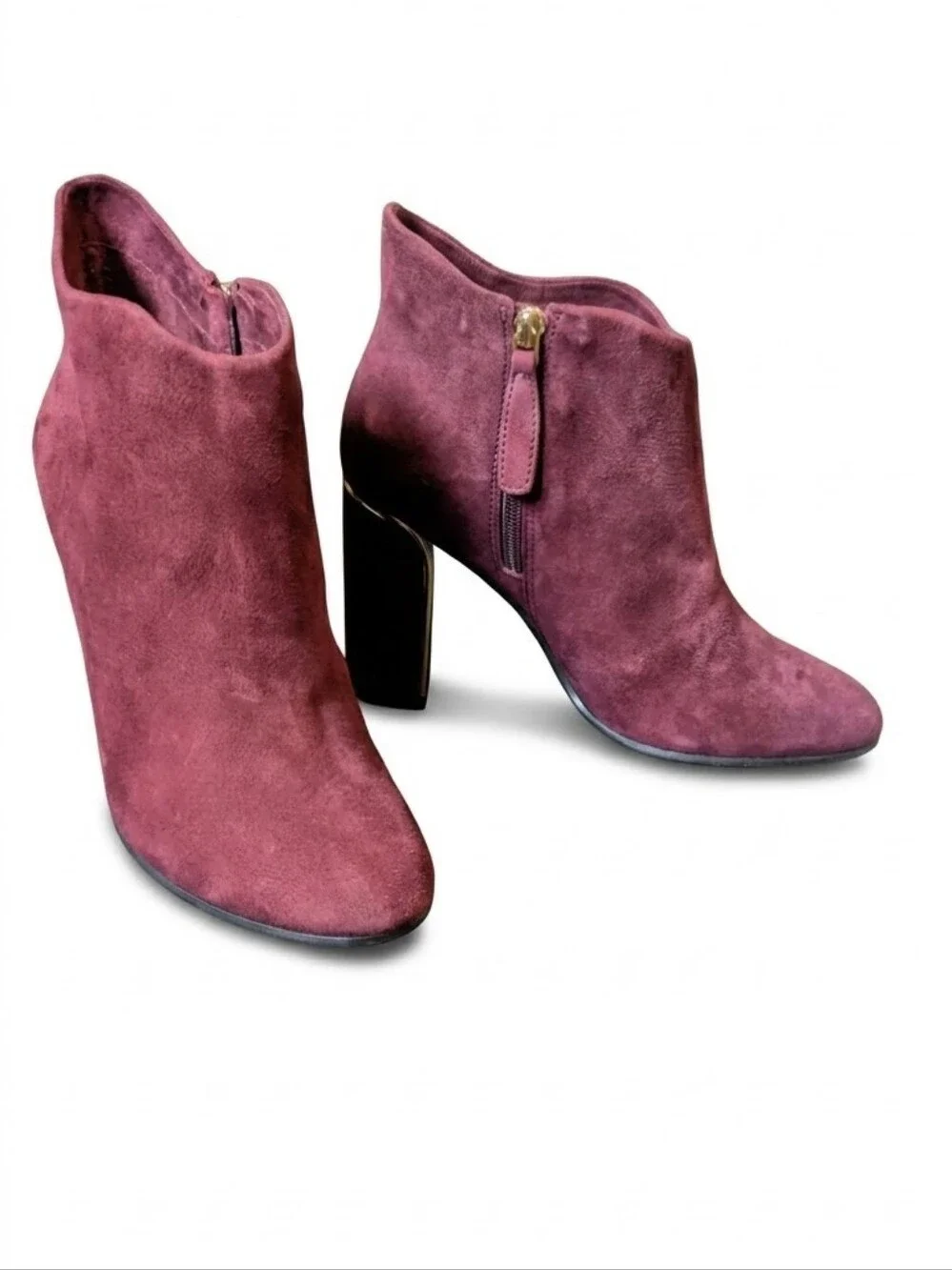 VC John Camuto Suede Heel Ankle Booties 7.5
